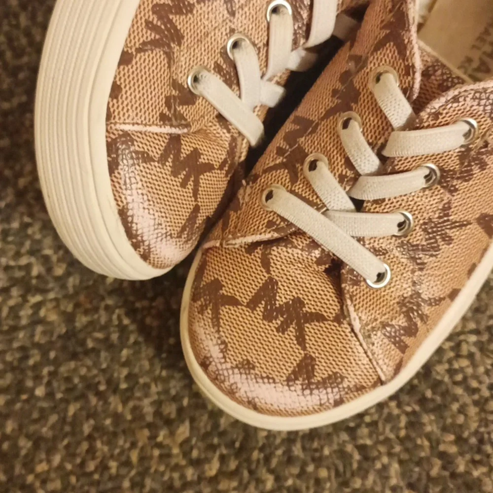 Michael Kors Kids' Brown and Tan Sneakers